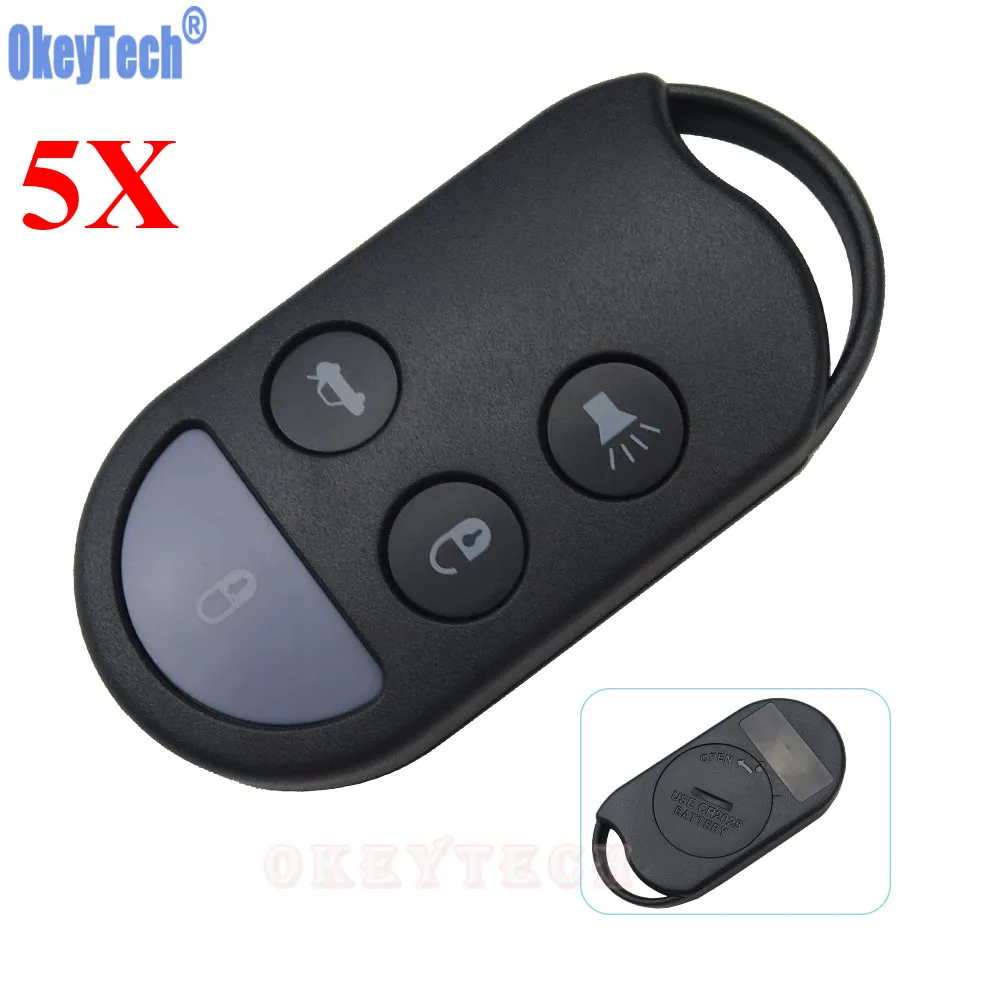 Запасной ключ OkeyTech 5 шт./лот корпус без ключа 4 кнопки для Nissan Maxima I30 QX4 A32 A33 пустой