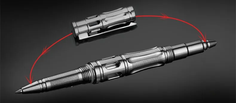 Титановая тактическая ручка высокого класса, деловая ручка для самозащиты, ручка для побега