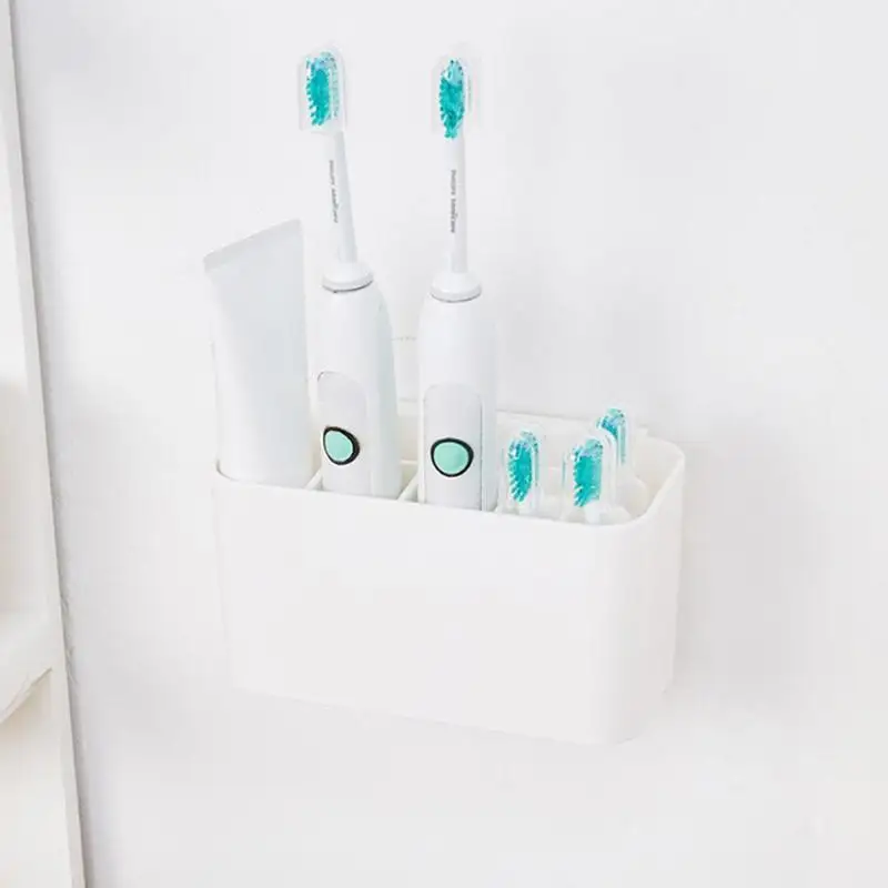 Съемный держатель для зубной щетки, коробка для хранения ванной, электрическая зубная щетка, дозатор, полка, органайзер для зубной пасты, стойка