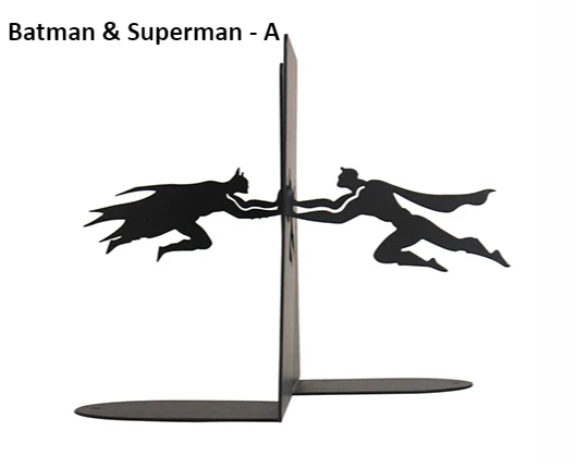 Бэтмен Ironman простая книга школьников стенд металлические железные книгодержатели держатель креативные школьные канцелярские принадлежности и офис Sup - Цвет: Bat vs Super A
