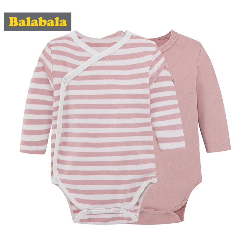 

2018 Balabala NewBorn rompers Baby Boy Girls Clothes Long Sleeve Baby Rompers Jumpsuit baby boy clothes Stripe Clothes