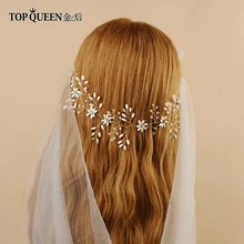 TOPQUEEN HP64 свадебная диадема Свадебный ободок Головные уборы свадебная диадема свадебные аксессуары для волос; свадебные Головные уборы