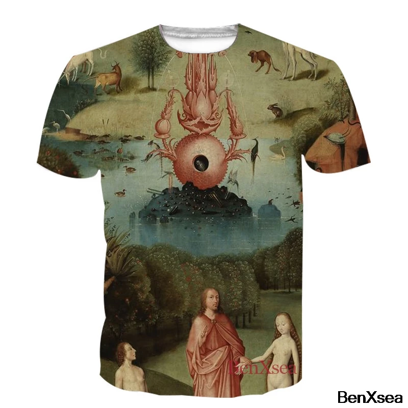 

NEW 2018 3D Printed Cool Fashion Jesus Printed T Shirt Top Tees