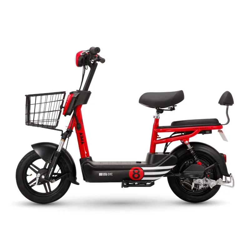 Hcgwork Aima Happy-shop литиевый электрический скутер мотоцикл Ebike 48v12ah удобный свет большая корзина для покупок