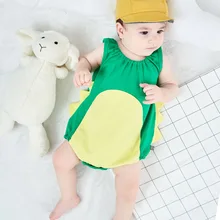 AMISSA детские комбинезоны детская одежда Летний для новорожденных мультяшный в виде животных комбинезон без рукавов треугольник мешок fart комбинезон