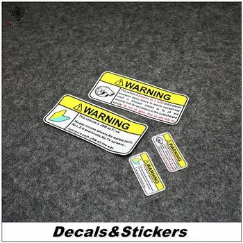 

NO.S020 WARNING JDM Turbine 3M Reflective Modified Stickers Car Helmet Sticker MOTO GP Waterproof Decals Racing Motorcycle