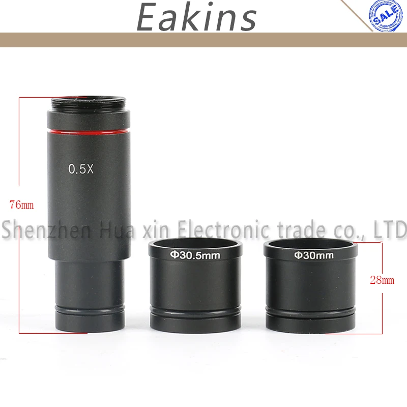 

Digital Eyepiece Reducing 0.5X C-Mount Lens Adapter+30mm 30.5mm Ring For CCD CMOS Video Binocular Stereo Microscope Camera