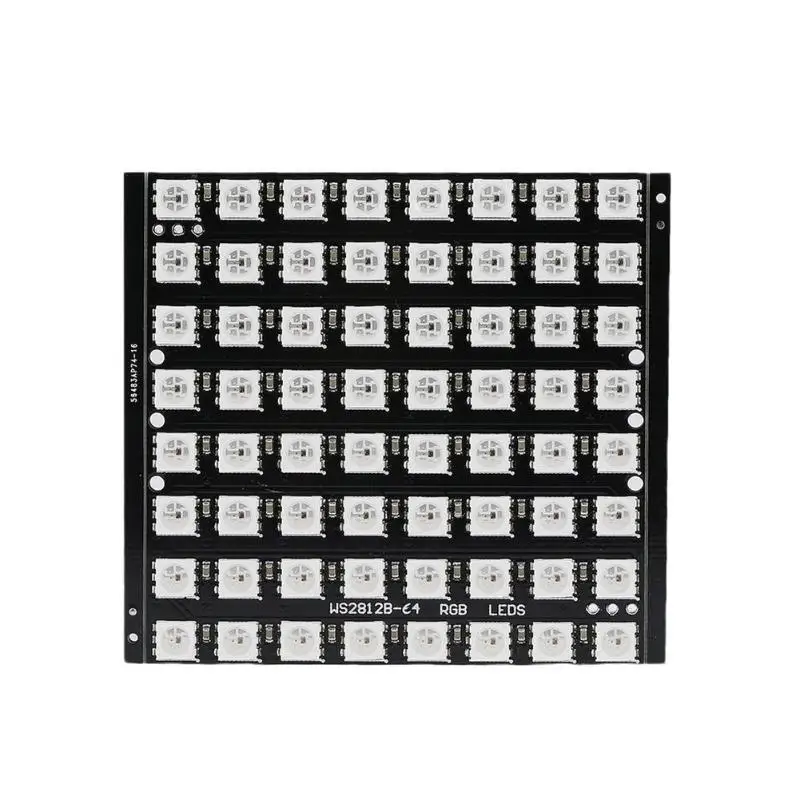 

WS2812B 8x8 64-Bit Full Color 5050 RGB LED Lamp Panel Light Lamp Square Shape LED Ceiling Panel Light for Arduino