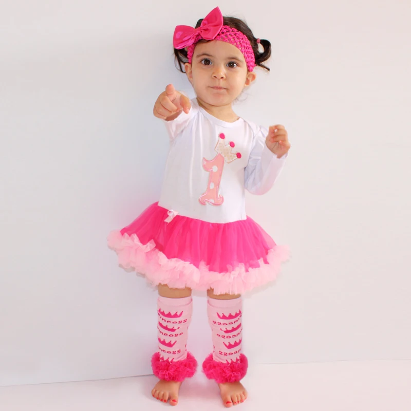 1st first baby girl 1 year birthday dress for Baby ...
