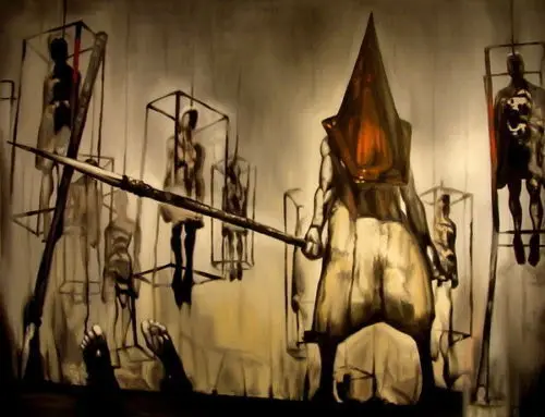 

Silent Hill - Dark Evil Head Homecoming Hot TV Game Silk Poster Art Bedroom Decoration 1777