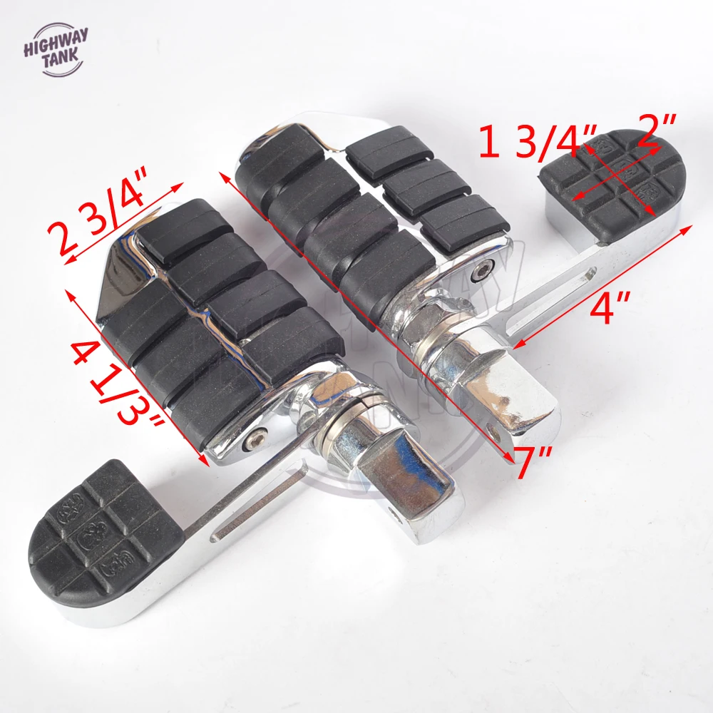 Хром Мотоцикл для ног подставка для ног для обуви с каблуком ножная Опора мотоцикла чехол для Honda VTX1800 2002-2011 VTX1300 2003 2004 2005-2009