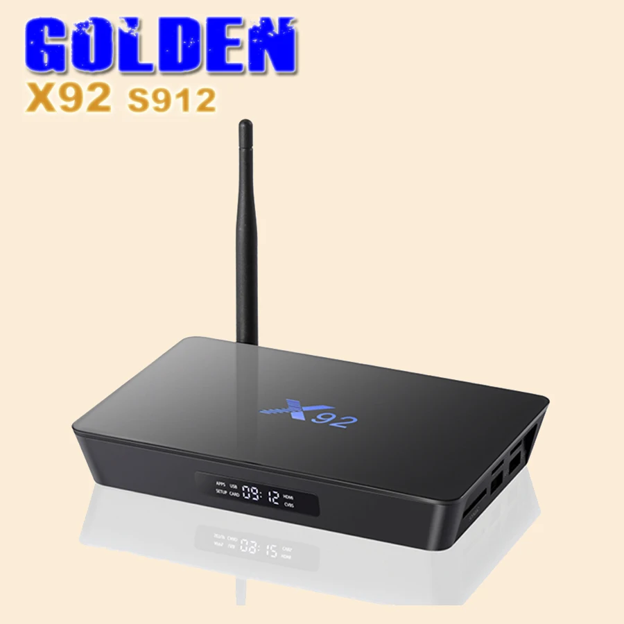 1 шт. X92 2 ГБ/16 ГБ 3 ГБ/16 ГБ Android 6,0 Smart tv Box Amlogic S912 Восьмиядерный процессор 16,1 полностью 5G Wifi 4K H.265 телеприставка