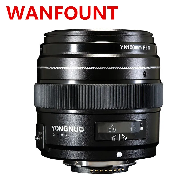 YONGNUO 100mm Lente YN100mm F2.0 AF/MF Foco Fixo Lente para Câmera Canon EOS Rebel 1300D T6 760D 750D para DLSR камера