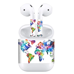 GOOYIYO-наклейка на наушники для Apple AirPods 2 с беспроводной зарядной коробкой для кожи DIY персональная виниловая наклейка на наушники-вкладыши - Цвет: A013