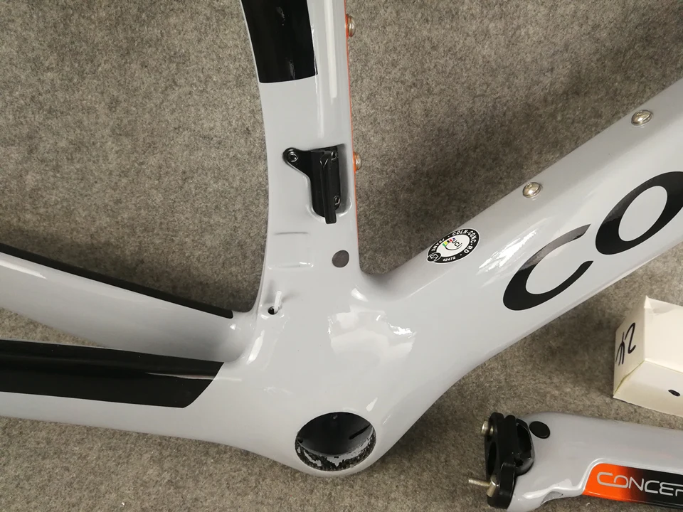 2020 новая Серебристая оранжевая рама Colnago Concept дорожный карбоновый китайский