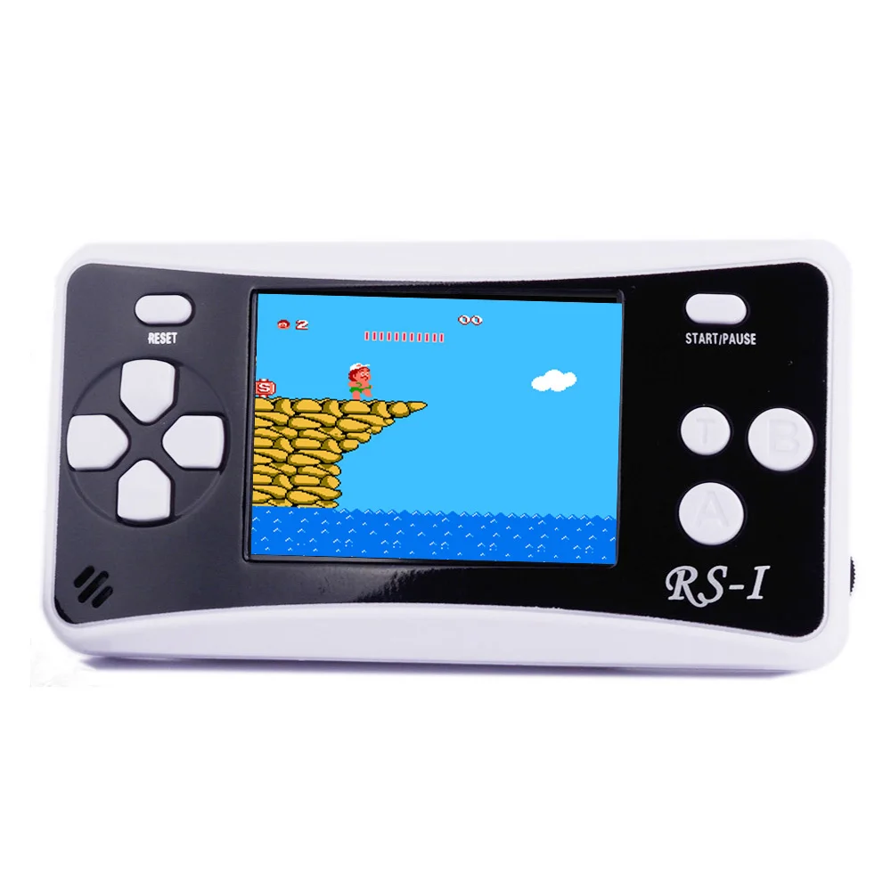 RS-1 игровая консоль JJFUN Mini tv, портативный игровой плеер для семейного отдыха, видеоигровая система, контроллер 152 игр, 2,5 дюйма, ЖК-дисплей - Цвет: Черный