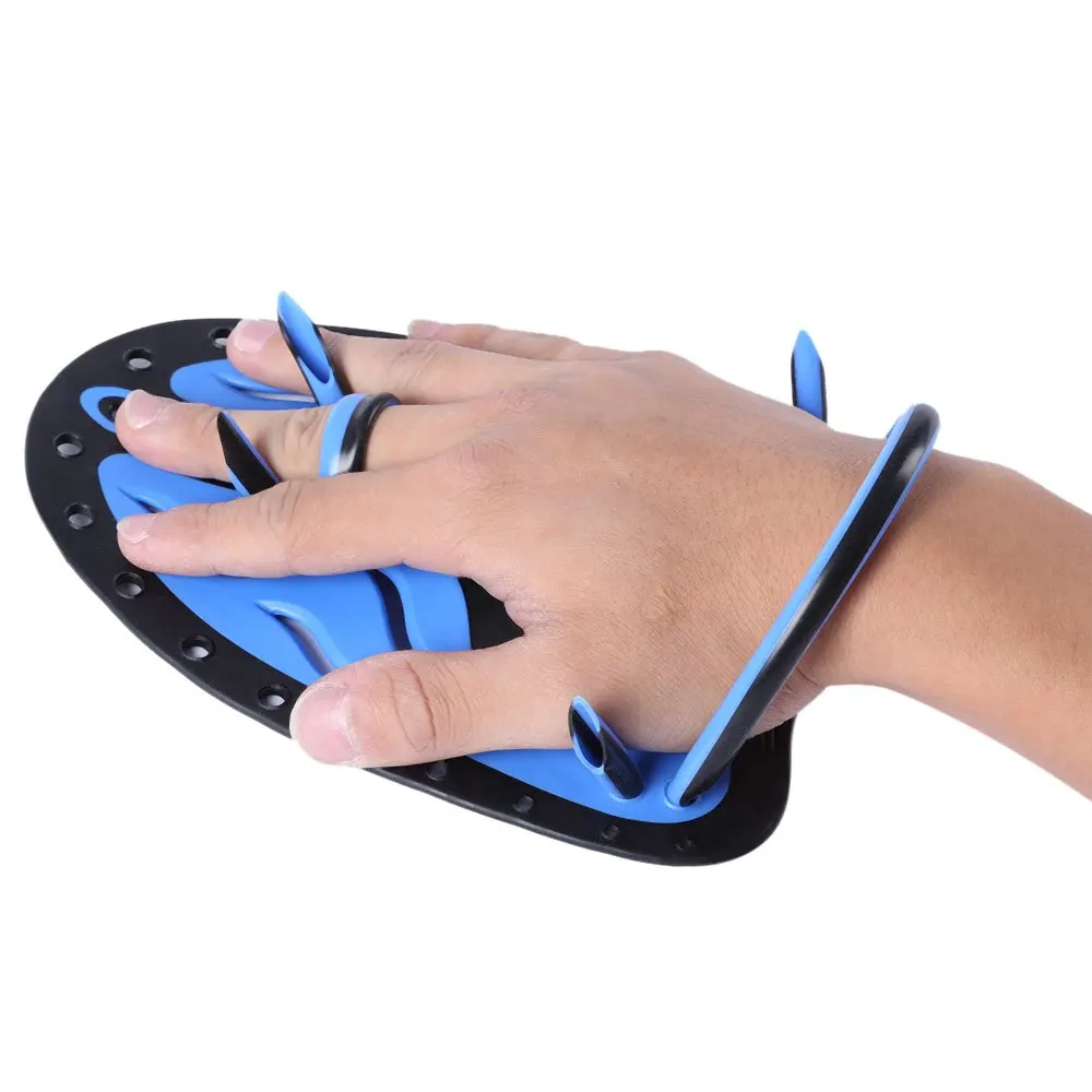 1 пара абсолютно новые регулируемые перчатки для плавания для дайвинга силиконовые ручные весла плавники сетчатый для плавания бассейн тренировочное весло для мужчин и женщин