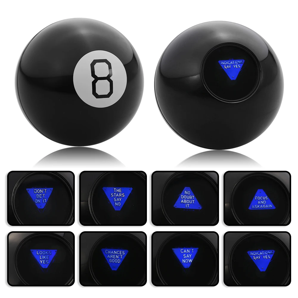 Черный 8 магический шар для предсказания, забавные сферические магические развивающие обучающие игрушки для детей, магические трюки, Классические игрушки