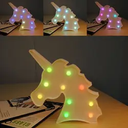 Jiaderui светодиодный 3D настольная лампа Единорог Детские ночные огни Цвет Пеленальный Home Decor знаковое событие лампа для детей на день