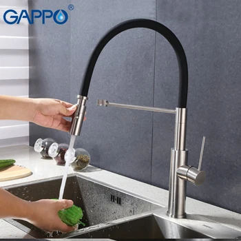 GAPPO-grifo de cocina de latón, mezclador de agua potable extraíble para cocina, grifos montados en cubierta, fregadero