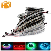 Full Color WS2812B LED Strip DC5V Black / White PCB RGB Smart Pixel control Led Strip