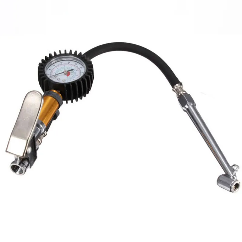 

Tire Air Inflator Tyre Pressure Meter Car Truck Pump Hose Gauge Compressor Tool NR-shipping