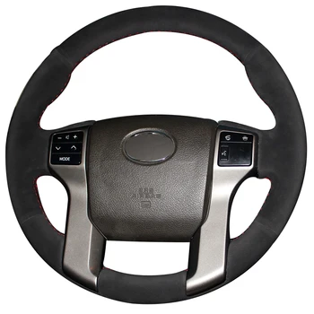 

Black Suede Car Steering Wheel Cover for Toyota Land Cruiser Prado 2010-2015 Tundra 2013-2017 Tacoma 2011-2016