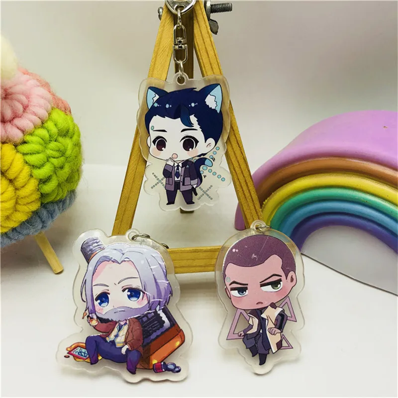 

Game Detroit keychain Become Human Acrylic Keyring Keychain Two Sided Key chain 1pcs