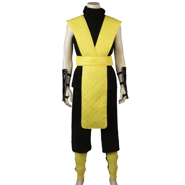 Cosplaydiy Mortal Kombat X Scorpion Cosplay Halloween Costumes Custom made Cosplay Yellow Battle Costume Game Costume Suit|Game Costumes| - AliExpress