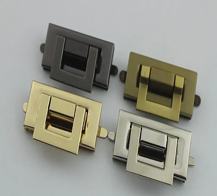 10pcs/lot Bag accessoriesBox bag hardware parts gold die casting twist