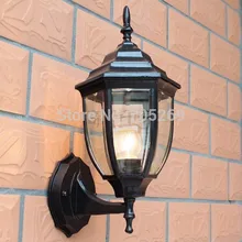 Деревенский Открытый водонепроницаемый фонари из кованого алюминия бра балкон лампа