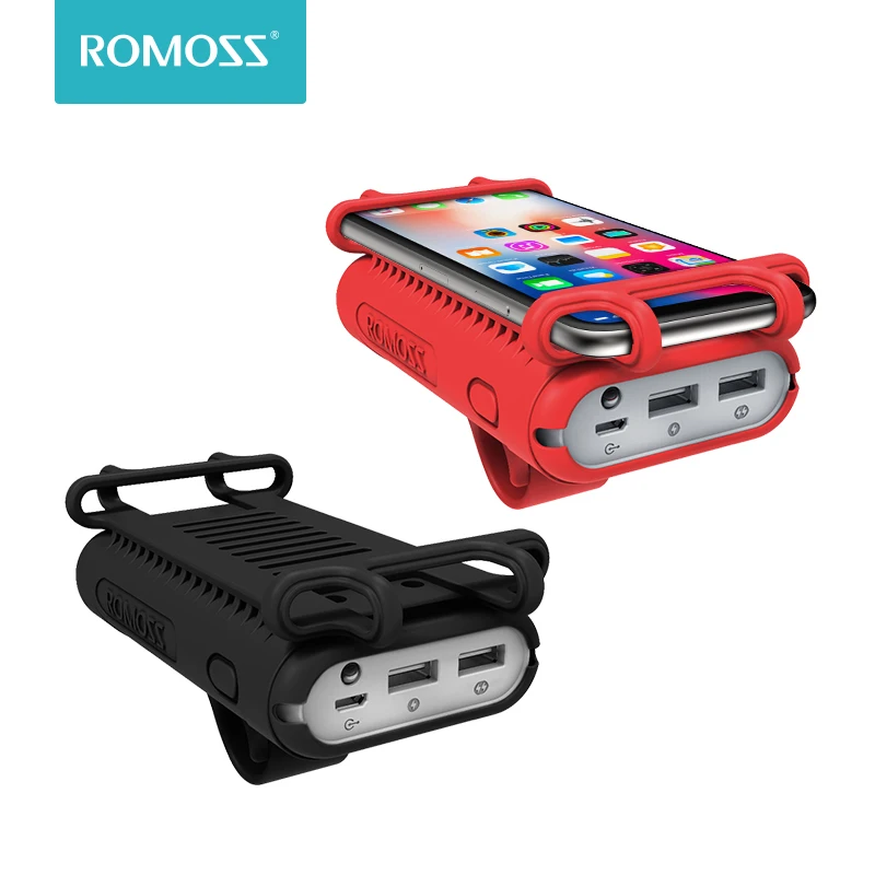Romoss UR01 10000mAh Power Bank 2 in 1 Portable Charger With Bike Phone Mount Holder External Battery Pack For Smartphone Xiaomi