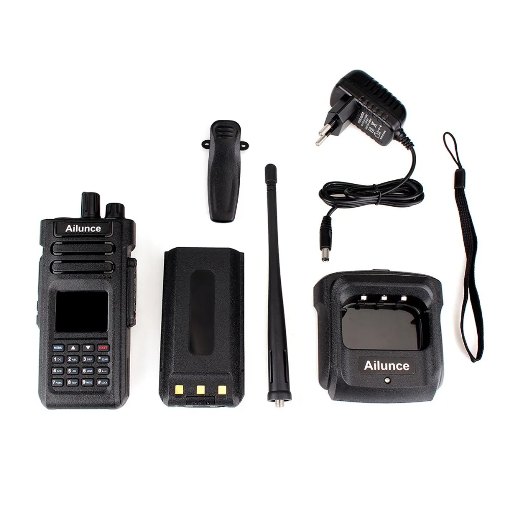 2 шт. Retevis Ailunce HD1 DMR радио GPS Цифровой Walkie Talkie 10 Вт УКВ Dual Band Любительское радио Амадор КВ трансивер Рации