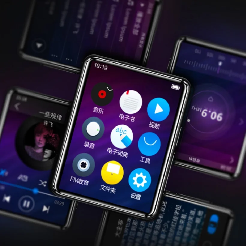Оригинальный MP3 плеер BENJIE X5 с Полноразмерным сенсорным экраном Bluetooth 8 ГБ/16 ГБ