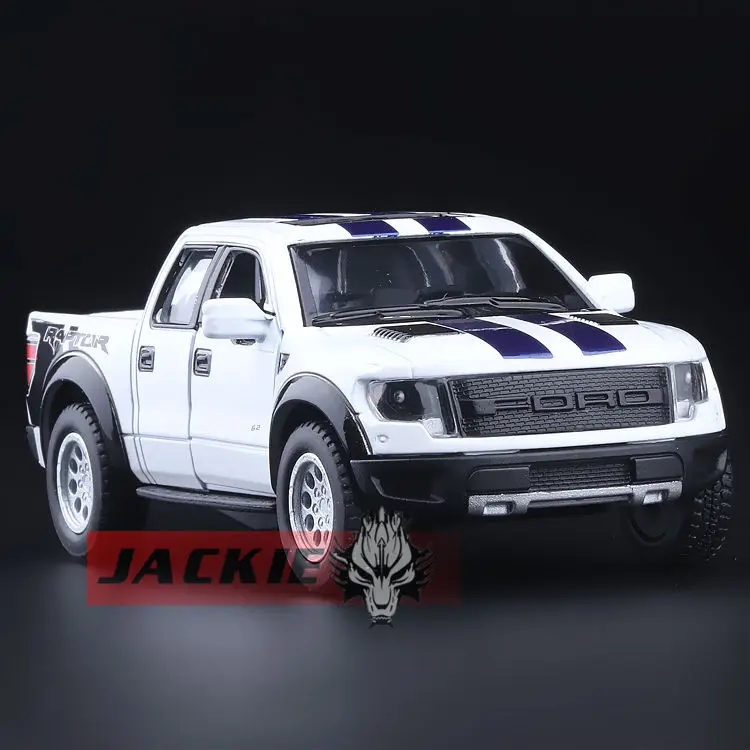 

High Simulation Exquisite Collection Toys: KiNSMART Car Styling Ford F150 Raptor Pickup Trucks 1:46 Alloy Car Model Best Gifts