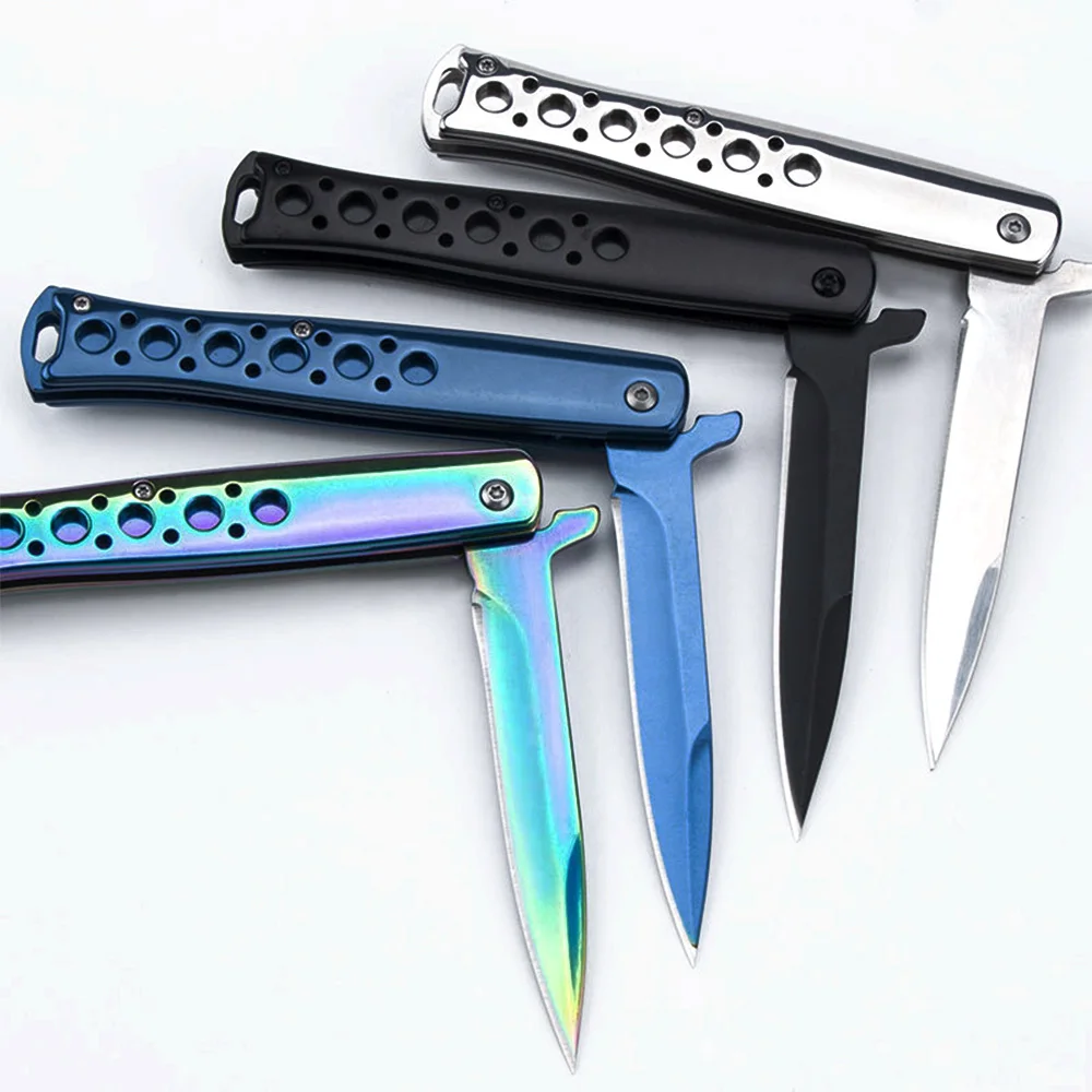 

Super PDR Newest Folding Blade Knife Colorful Hand Tool Knives Camping Hunting Survival Folding Knife Damascus Stainless Steel