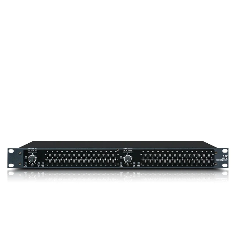 Audio processor 215 electronic graphic equalizer dual 15 segment electronic graphic equalizer