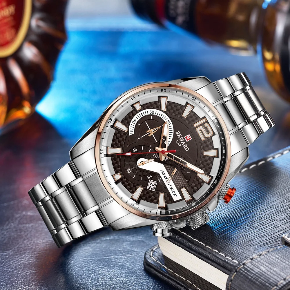 

Erkek Kol Saati Luxury Quartz Watches Men Waterproof Full Steel Business Man Sport Quartz Watches Clock Male Relogio Masculino