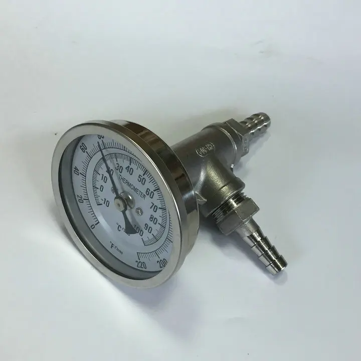 

HOMEBREW IN-LINE THERMOMETER TEE HOME BREWING BEER