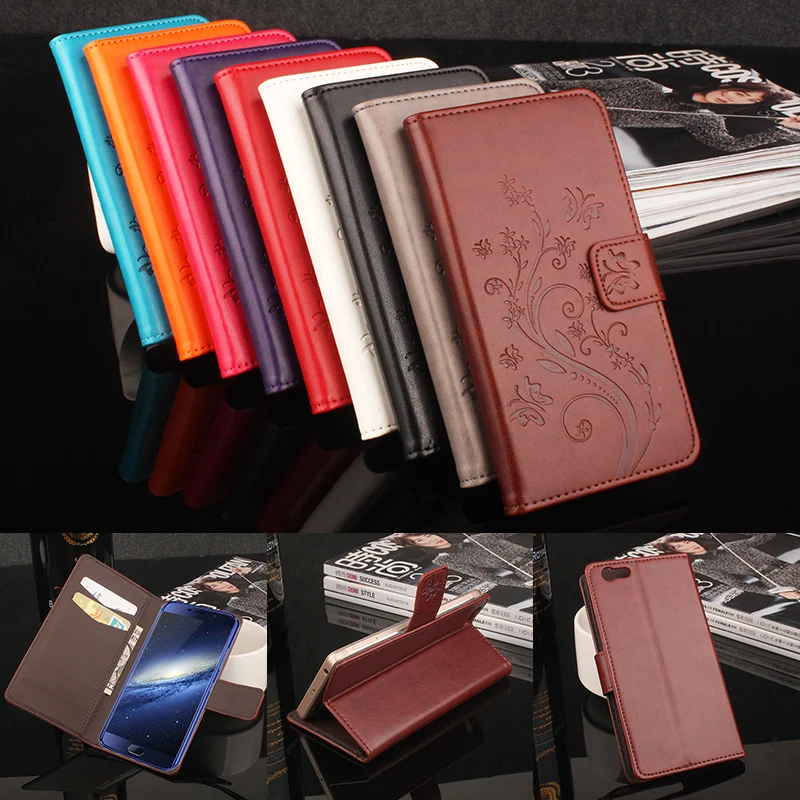 

HongBaiwei Brand Luxury Wallet Leather Case for Elephone S7 Flip Stand 3D Fashion Flower Card Bag Cover Coque