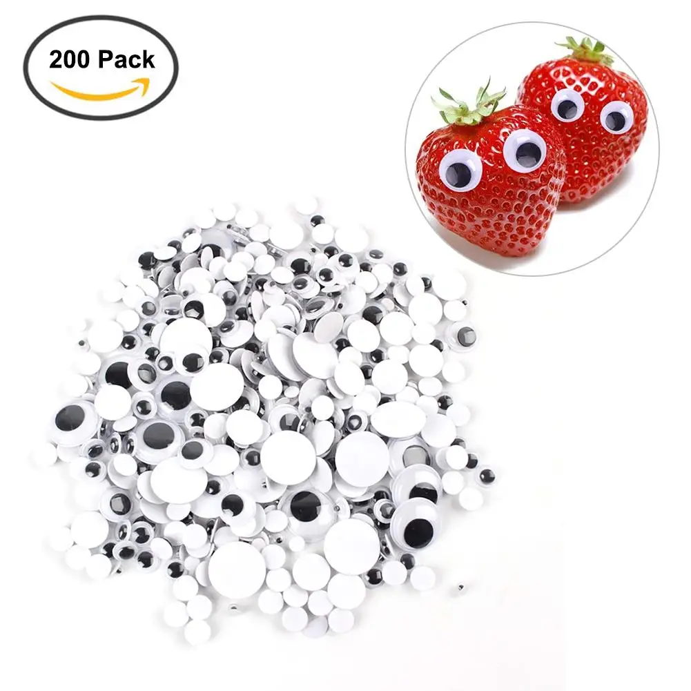 

Doll Accessories Children's Doll Animal Eyes Accessories DIY Toy Wiggle Google Eyes Multi Color With Self Adhesive For Plush Toy