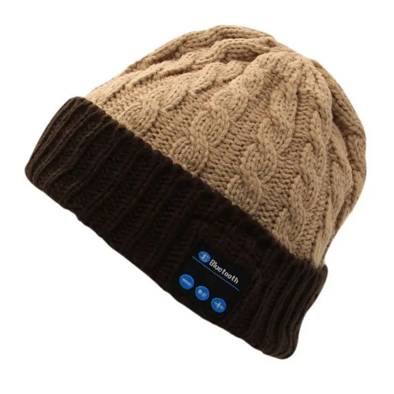Музыкальные кепки теплые шапочки зимняя шапка с динамик микрофон для смартфонов Портативный беспроводной Bluetooth наушники