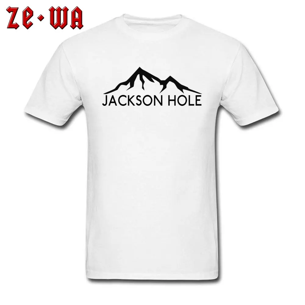 Мужские Топы И Футболки размера плюс JACKSON HOLE WYOMING SKIER персонализированные белые