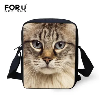 

FORUSESIGNS Designer Black Cat Painting Women Crossbody Bags Fashion ladies Shoulder Cross Body Bag Casual Messenger Bag Retail