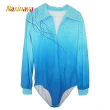 Nasinaya Boys Man Figure Skating Performance Clothing Customized Competition Ice Skating Leotard Kids Patinaje Gymnastics 17