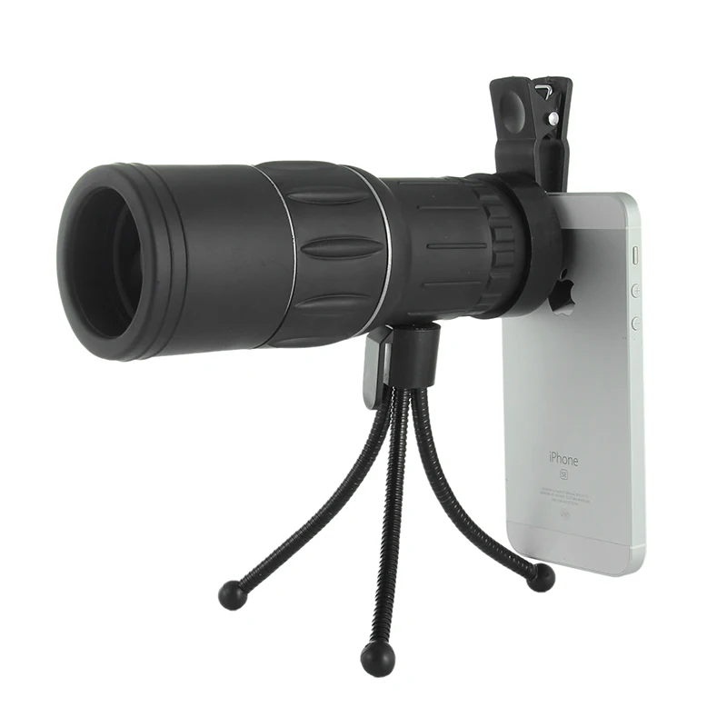 bilder für 16X52 Zoom-handy-teleskop-objektiv Wandern Monokulare Mit Clip Halter Stativ Teleskop Universal Für iPhone Für Samsung Smartphone bilder für 16X52 Zoom-handy-teleskop-objektiv Wandern Monokulare Mit Clip Halter Stativ Teleskop Universal Für iPhone Für Samsung Smartphone