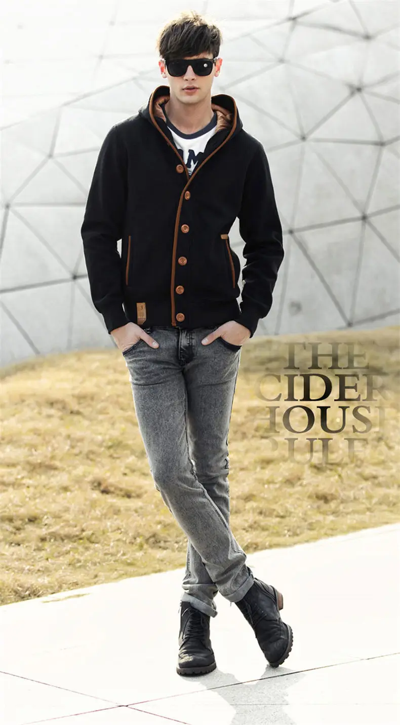5Colors Men Sweatshirts Cardigans Autumn Spring Hoody Tops Casual Hoodies Men Male Streetwear Muls Brand Clothes M-3XL 2019 New 12