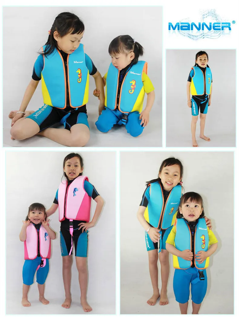 Жизни малыша куртки дети Плавание Ming спасательный жилет от 3 до 10 лет Плавание тренер Плавание Ming бассейн Плавание одежда водных видов