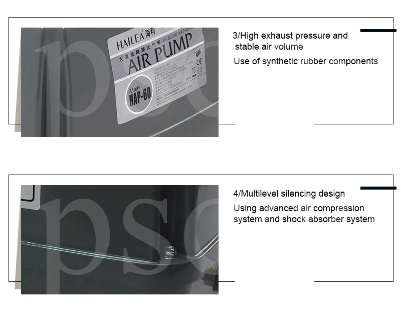 HAILEA воздушный насос HAP60 HAP80 HAP100 HAP120 V10 V20 V30 V60 ACO9720 ACO9730.HAP-60 HAP-80 HAP-100 HAP-120 ACO-9720 ACO-9730 V-10