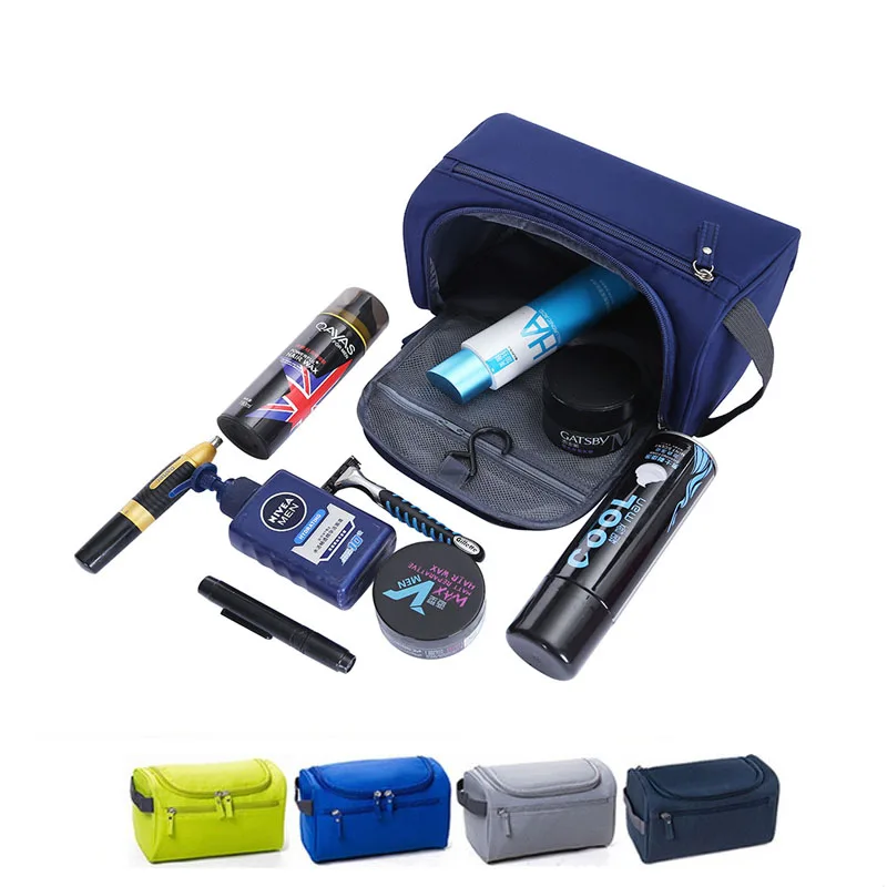 

New Waterproof Men Hanging Makeup Bag Nylon Travel Organizer Cosmetic Bag for Women Necessaries Make Up Case Wash Toiletry Bag